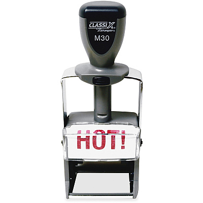Xstamper ClassiX Self-inking Steel Message Stamp (M30)