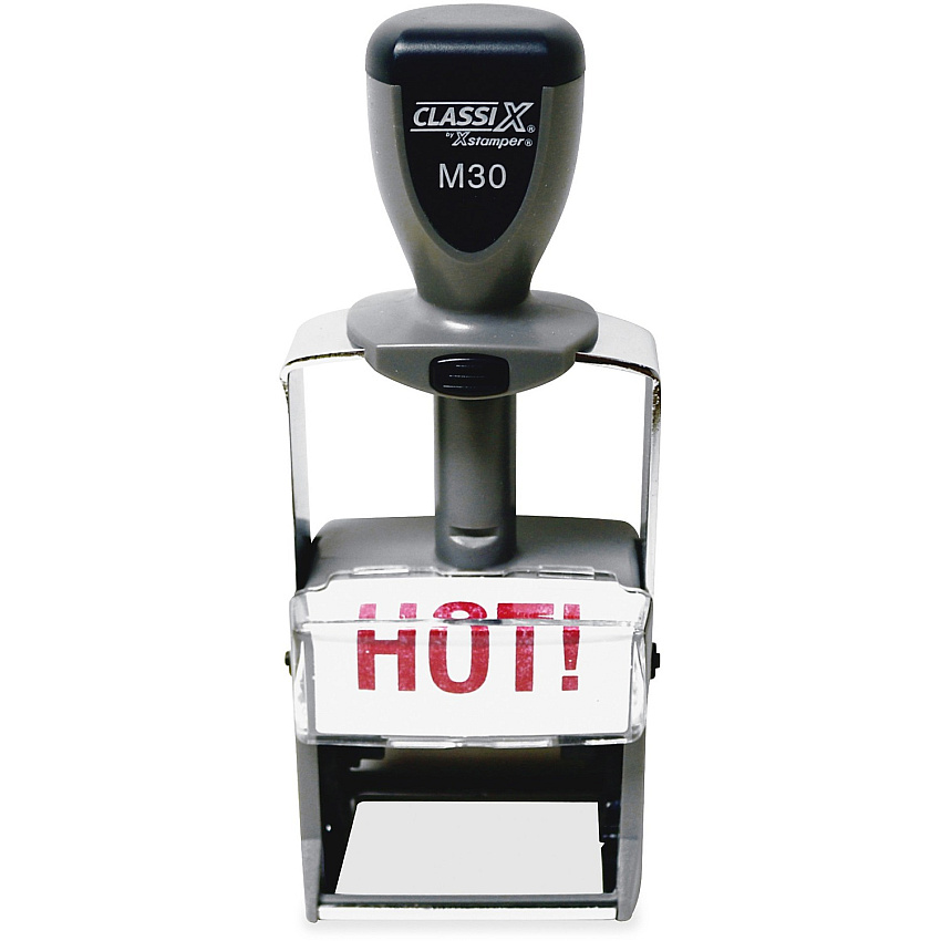 Xstamper ClassiX Self-inking Steel Message Stamp (M30)