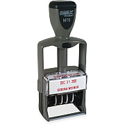 Xstamper ClassiX Self-inking Plastic Date Stamp (M70)