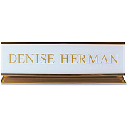 Xstamper Pedestal Aluminum Desk Sign (K50)