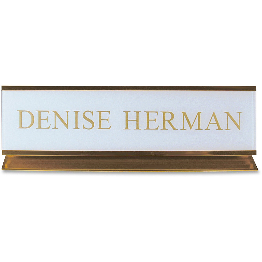 Xstamper Pedestal Aluminum Desk Sign (K50)