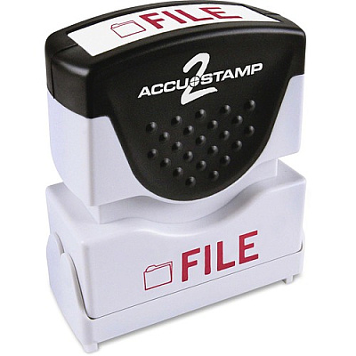 Consolidated Stamp Pre-inked 2-color FILE Message Stamp (COS035576)