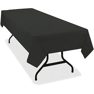 Tablemate Heavy-duty Plastic Table Covers (TBL549BK)