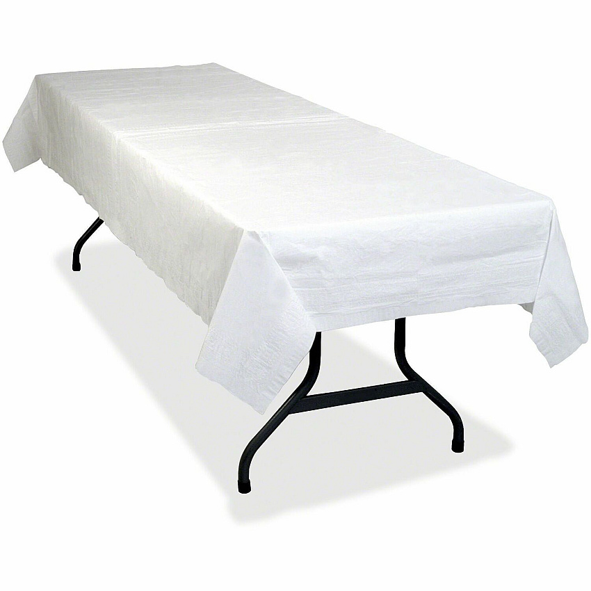 Tablemate Table Set Poly Tissue Table Cover (TBLPT549WH)