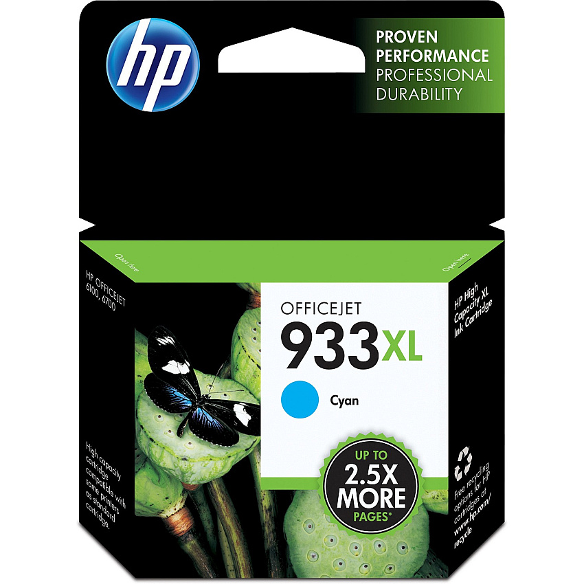 HP 933XL (HEWCN054AN) Original Inkjet Ink Cartridge - Cyan - 1 Each