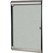 Ghent Silhouette Enclosed with 193 Silver Vinyl Tackboard (SILH20416)