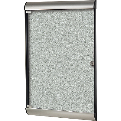 Ghent Silhouette Enclosed with 193 Silver Vinyl Tackboard (SILH20416)