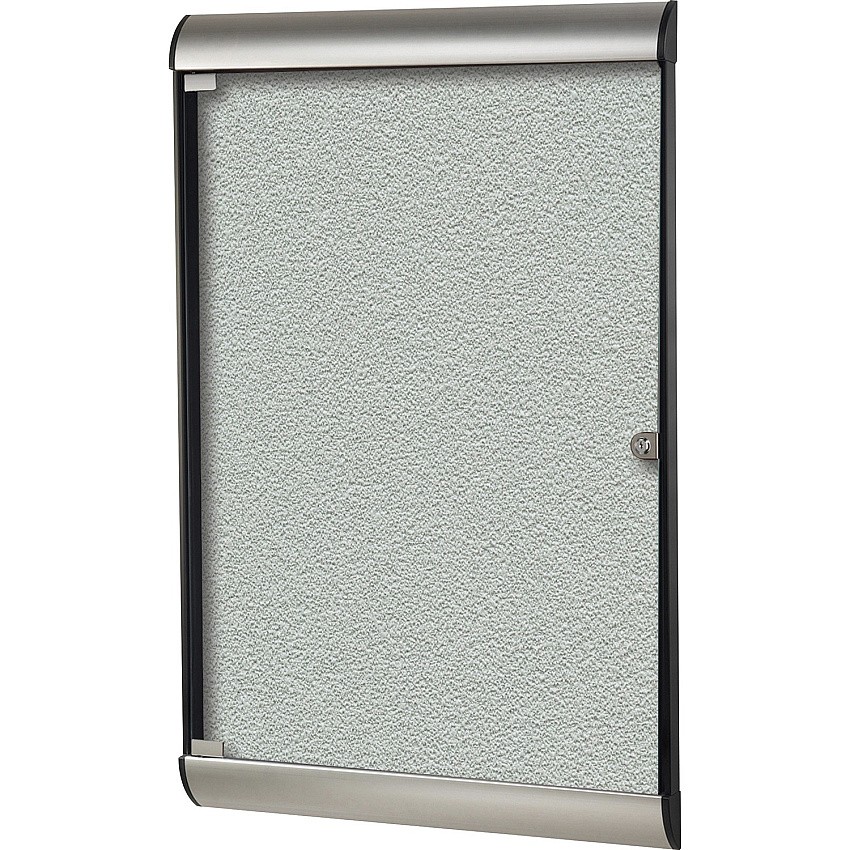 Ghent Silhouette Enclosed with 193 Silver Vinyl Tackboard (SILH20416)