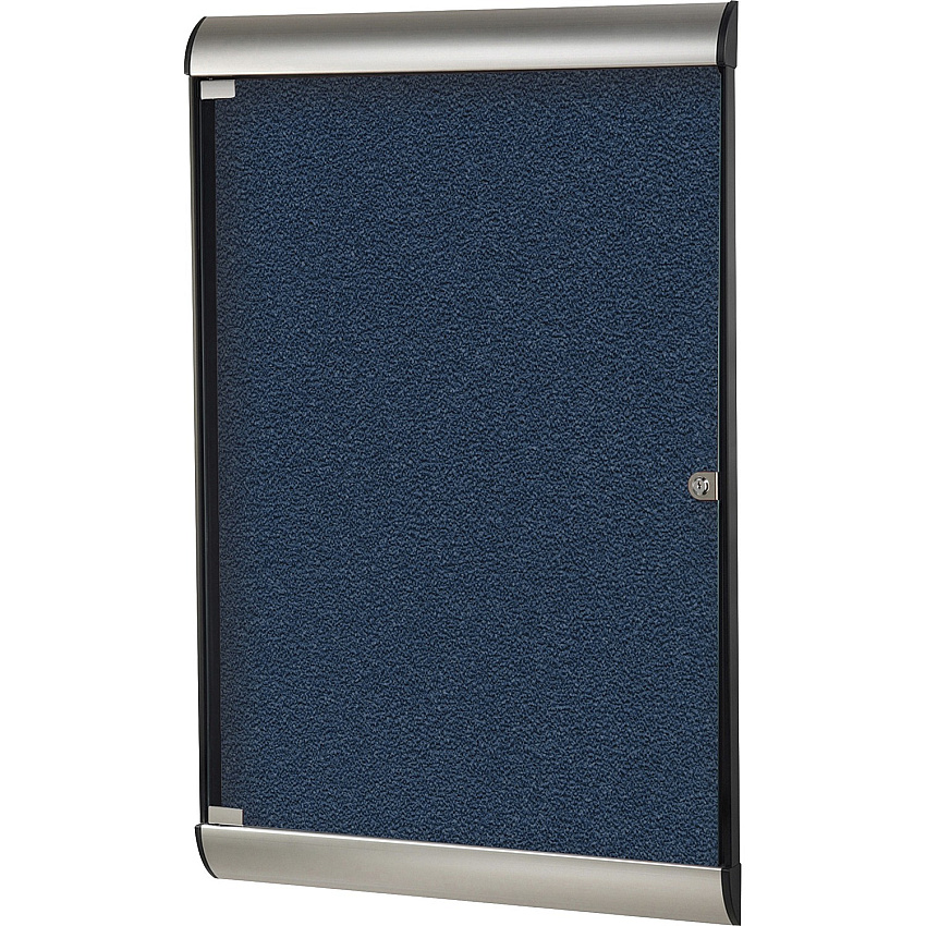 Ghent Silhouette Enclosed with 195 Navy Vinyl Tackboard (SILH20417)