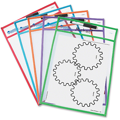 Learning Resources Write-and-wipe Pockets (LRNLER0477)