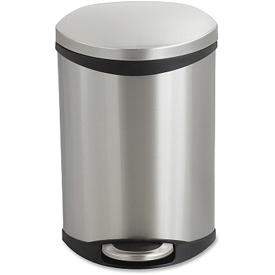 Safco Ellipse Hands Free Step-On Receptacle (SAF9901SS)