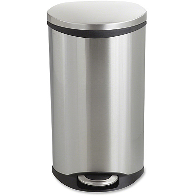 Safco Ellipse Hands Free Step-On Receptacle (SAF9902SS)