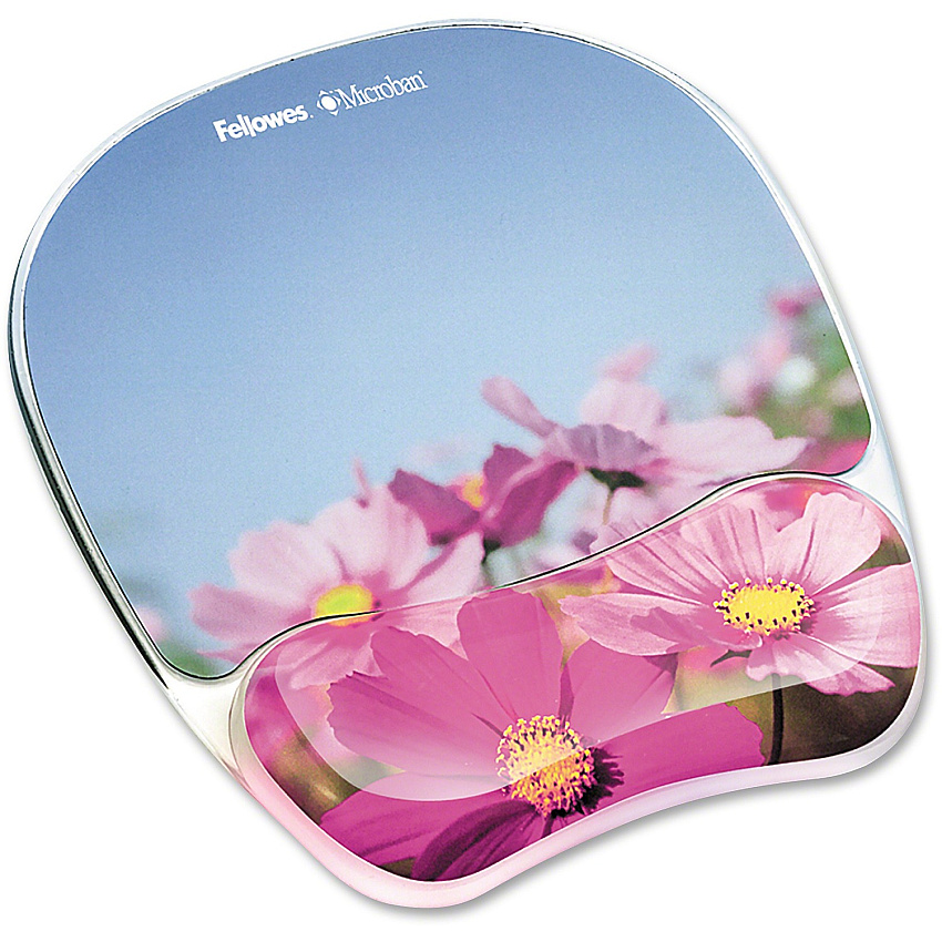 Fellowes Photo Gel Mouse Pad Wrist Rest with Microban (9179001)