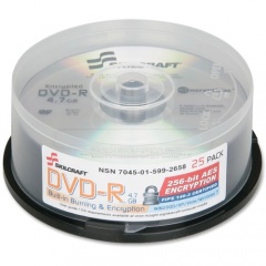 Skilcraft DVD Recordable Media - DVD-R - 8x - 4.70 GB - 25 Pack Spindle (5992658)
