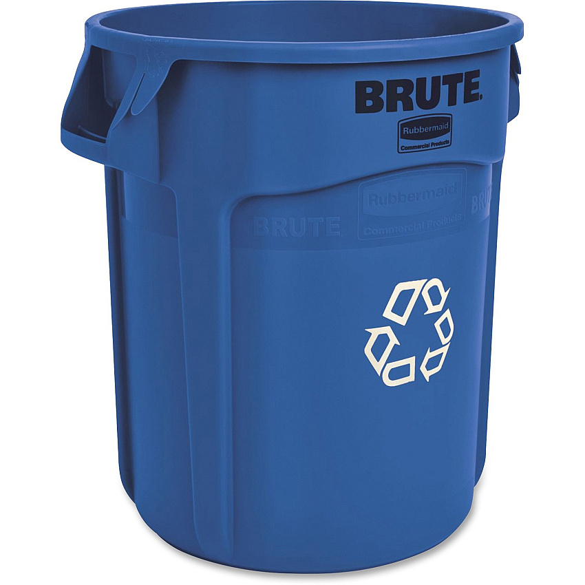 Rubbermaid Commercial Brute 20-Gallon Vented Recycling Container (RCP262073BLU)