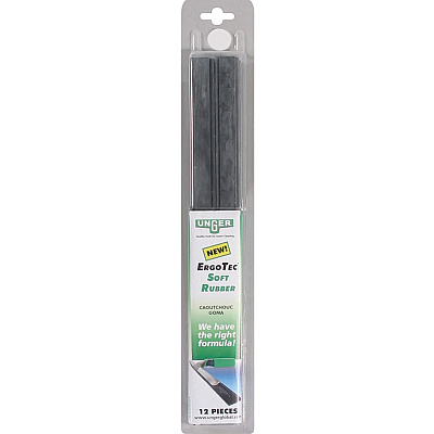Unger ErgoTec 12" Soft Rubber Squeegee Blades (UNGRT30)
