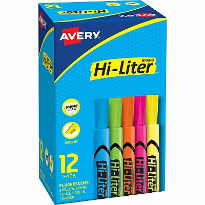 Avery Hi-Liter Desk-Style Highlighters (AVE98034)