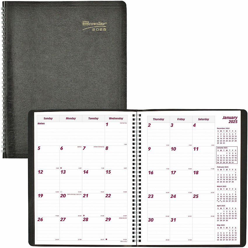 Brownline Monthly Planner (CB1262BLK)