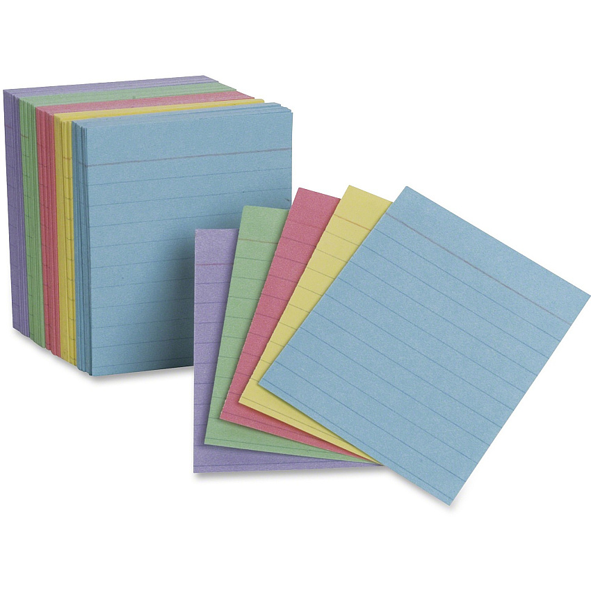 TOPS Oxford Color Mini Index Cards (OXF10010)