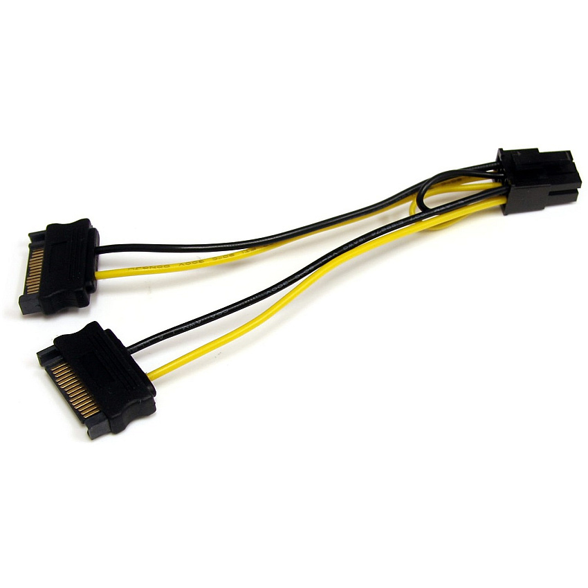 StarTech Sata To 6 Pin Pcie Power Cable Adapter (SATPCIEXADAP)