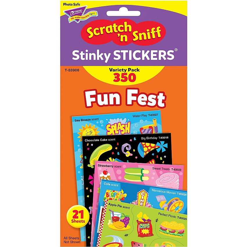 TREND Fun Fest Stinky Stickers Variety Pack (TEPT83906)