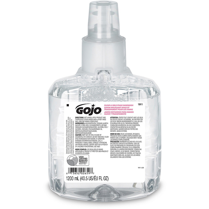GOJO LTX-12 Clear Mild Foam Handwash Refill (GOJ191102EA)