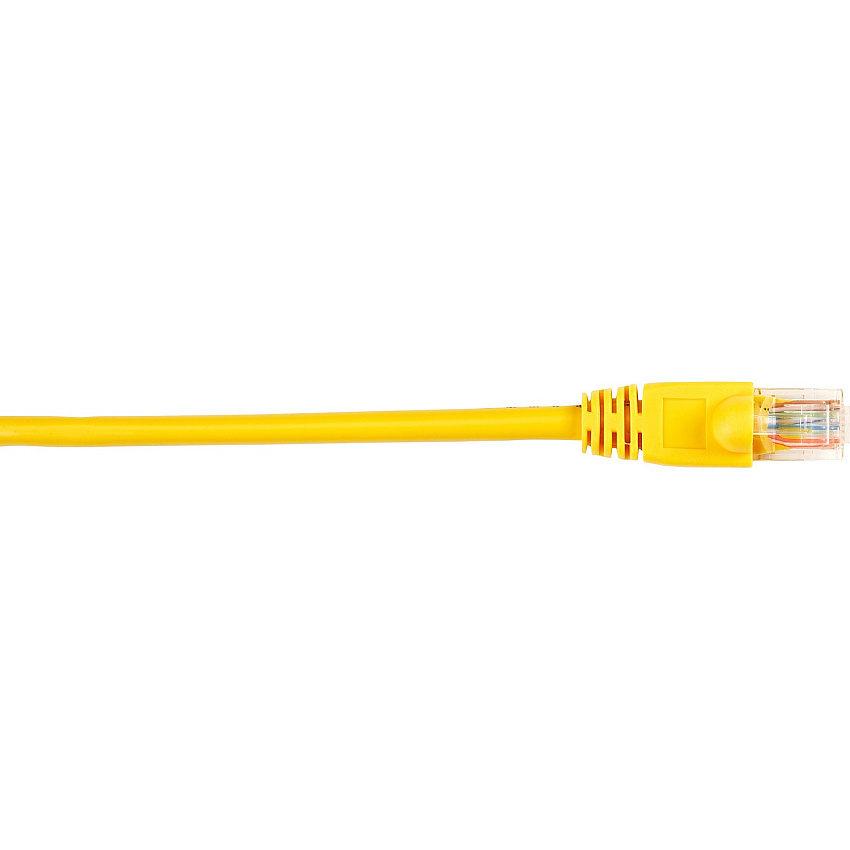 Black Box Cat5e 100-mhz Molded Snagless Stranded Ethernet Patch Cable-unshielded (utp), Cm Pvc (rj45 M/m), Yellow, 3-ft. (0.9-m) (CAT5EPC003YL)