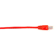 Black Box Cat6 250-mhz Molded Snagless Stranded Ethernet Patch Cable - Unshielded (utp), Cm Pvc (rj45 M/m), Red, 7-ft. (2.1-m) (CAT6PC007RD)