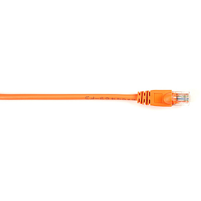 Black Box Cat6 250-mhz Molded Snagless Stranded Ethernet Patch Cable-unshielded (utp), Cm Pvc (rj45 M/m), Orange, 7-ft. (2.1-m) (CAT6PC007OR)