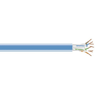 Black Box Cat5e 100-mhz Solid Ethernet Bulk Cable - Unshielded (utp), Cm Pvc, Blue, 1000-ft. (304.8-m) Pull-box, Taa (C5ECMSLDBL)