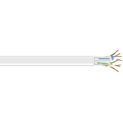 Black Box Cat5e 100-mhz Solid Ethernet Bulk Cable - Unshielded (utp), Cm Pvc, White, 1000-ft. (304.8-m) Pull-box, Taa (C5ECMSLDWH)