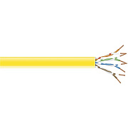 Black Box Cat6 250-mhz Solid Ethernet Bulk Cable - Unshielded (utp), Cm Pvc, Yellow, 1000-ft. (304.8-m) Pull-box (C6CMSLDYL)