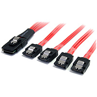 StarTech Sas Cable Sff-8087 To 4x Latching Sata (SAS8087S4100)