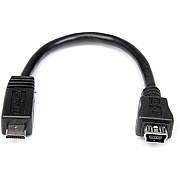 StarTech 6in Micro Usb To Mini Usb Adapter M/f (UUSBMUSBMF6)