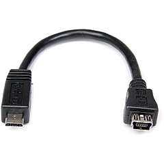 StarTech 6in Micro Usb To Mini Usb Adapter M/f (UUSBMUSBMF6)