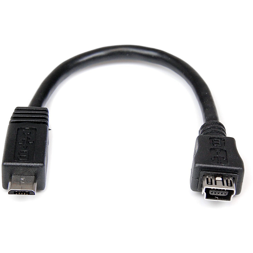 StarTech 6in Micro Usb To Mini Usb Adapter M/f (UUSBMUSBMF6)