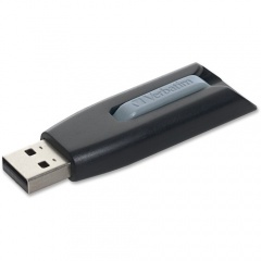 Verbatim 64GB Store 'n' Go V3 USB 3.2 Gen 1 Flash Drive - Gray (49174)
