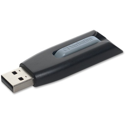 Verbatim 64GB Store 'n' Go V3 USB 3.2 Gen 1 Flash Drive - Gray (49174)