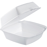 Solo Hinged Lid 6" Foam Container (DCC60HT1)