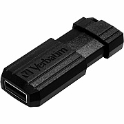 Verbatim 16GB Pinstripe USB Flash Drive - Black (VER49063)