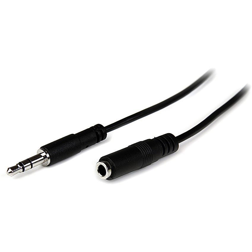 StarTech 1m Slim 3.5mm Stereo Extension Audio Cable - M/f (MU1MMFS)