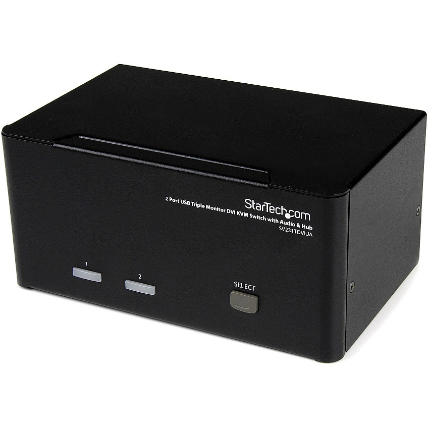 StarTech 2 Port Triple Monitor Dvi Usb Kvm (SV231TDVIUA)