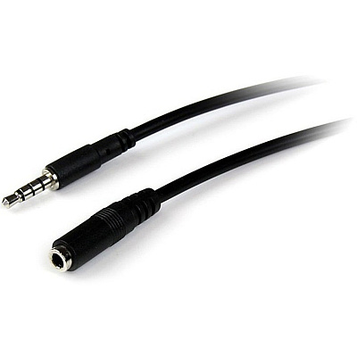 StarTech 2m 3.5mm 4 Position Trrs Headset Extension Cable - M/f (MUHSMF2M)