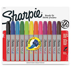 Sharpie Brush Tip Permanent Markers (SAN1810704)