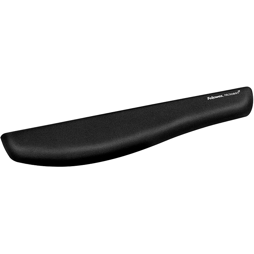 Fellowes PlushTouch Keyboard Wrist Rest with Microban - Black (FEL9252101)