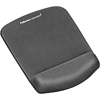Fellowes PlushTouch Mouse Pad Wrist Rest with Microban - Graphite (9252201)