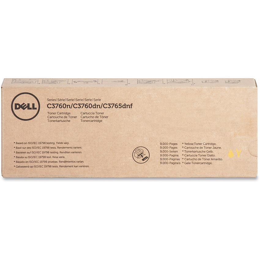 Dell Original Laser Toner Cartridge - Yellow - 1 Each (DLLMD8G4)