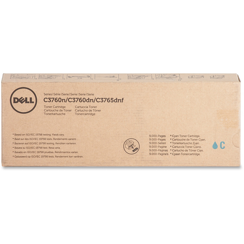 Dell Original Extra High Yield Laser Toner Cartridge - Cyan - 1 Each (DLL1M4KP)