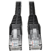 Eaton Tripp Lite Series Cat6 Gigabit Snagless Molded (UTP) Ethernet Cable (RJ45 M/M), PoE, Black, 100 ft. (30.5 m) (N201100BK)