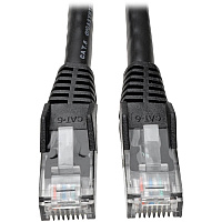 Eaton Tripp Lite Series Cat6 Gigabit Snagless Molded (UTP) Ethernet Cable (RJ45 M/M), PoE, Black, 100 ft. (30.5 m) (N201100BK)